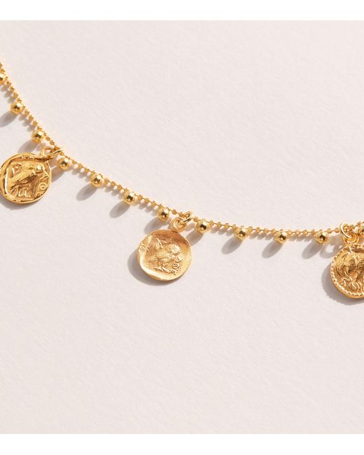 Hermina Athens Natural Plated Athinules Charm Necklace
