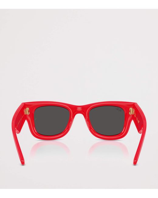 Ray-Ban Red X A$Ap Rocky Wayfarer Puffer Sunglasses