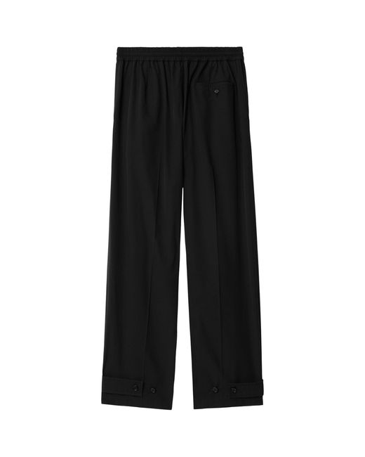 Burberry Black Tailored Straight-leg Trousers for men