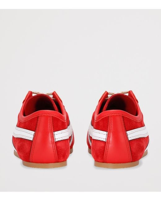 Dries Van Noten Red Suede Dustin Sneakers