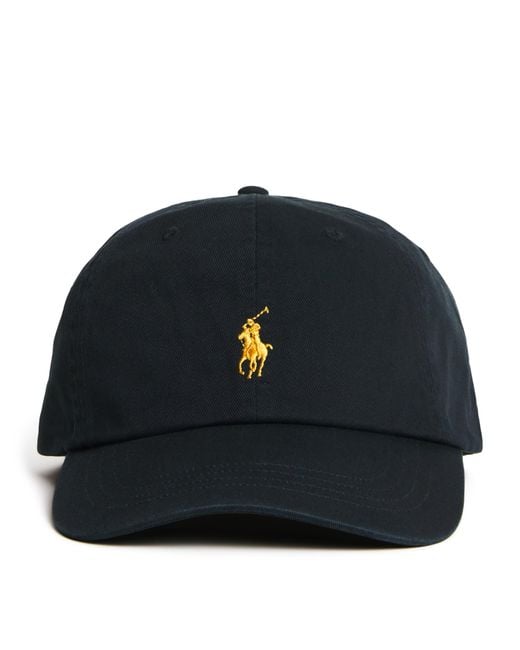 Polo Ralph Lauren Blue Cotton Polo Pony Baseball Cap for men
