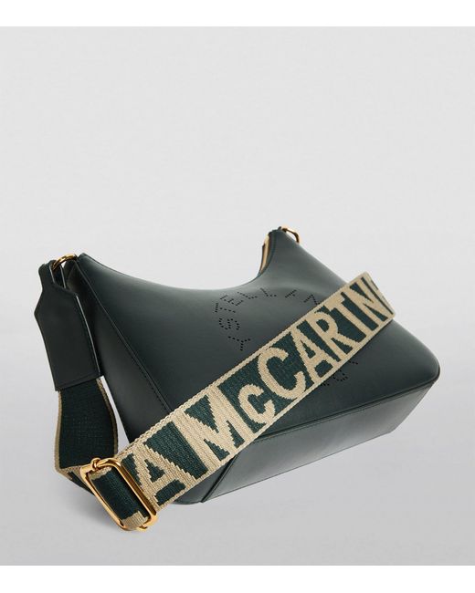 Stella McCartney Green Small Stella Logo Shoulder Bag