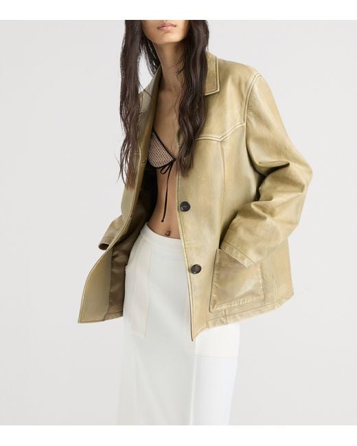 Prada Natural Nappa Leather Jacket