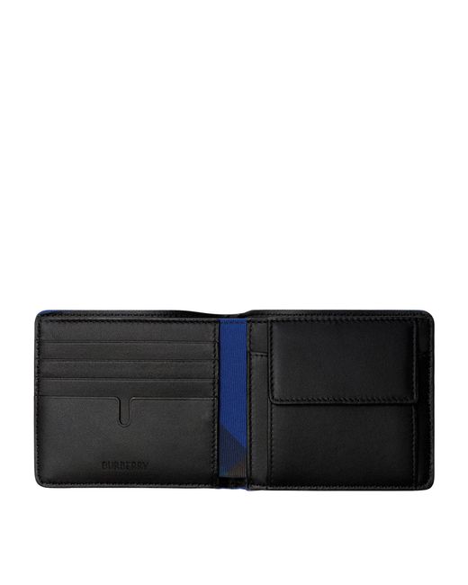 Burberry Black Bi-fold Heritage Ekd Wallet for men