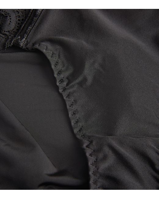 Maison Lejaby Black Lace-Detail Gaby Briefs