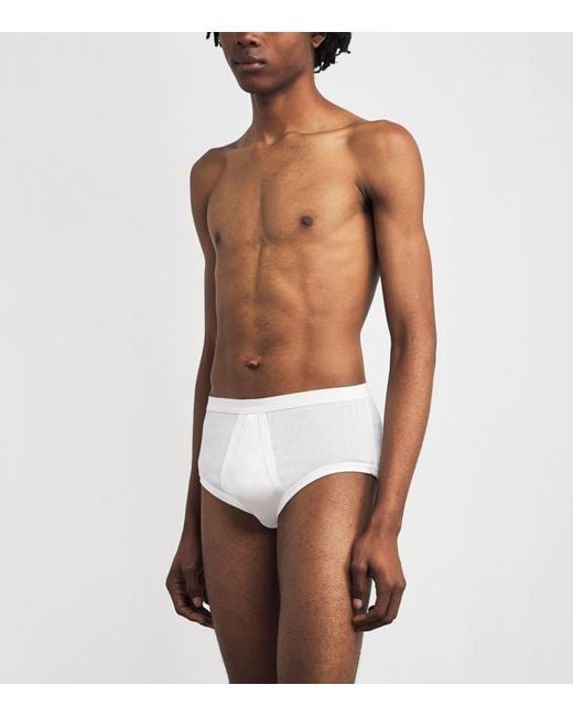 Zimmerli of Switzerland Green 252 Royal Classic Briefs for men