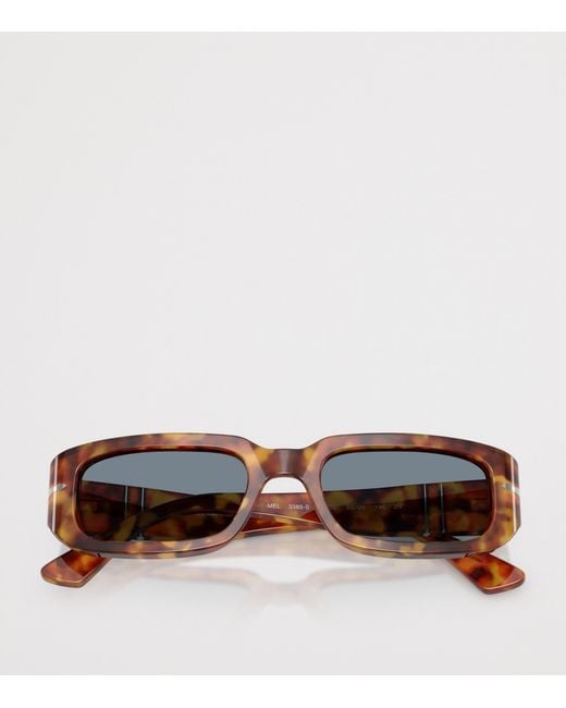 Persol Blue Tortoiseshell Mel Pillow Sunglasses