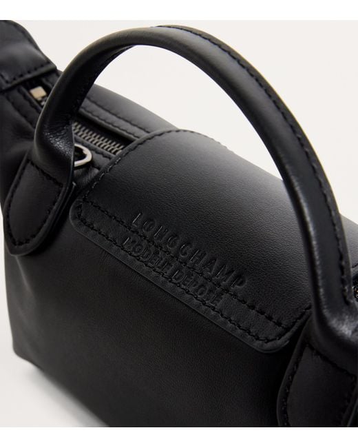 Longchamp Black Extra-Small Leather Le Pliage Xtra Pouch