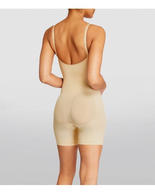 Skims Seamless Sculpt Low Back Bodysuit in Natural