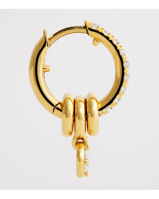 Spinelli Kilcollin Metallic And Diamond Zahra Hoop Earrings