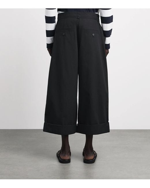 Jacquemus Black Cotton Marin Trousers for men