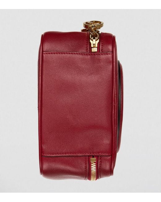 Gucci Red Leather Blondie Top-handle Bag