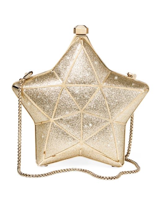 Aspinal Natural Leather Star Clutch Bag