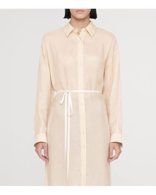 AllSaints Natural Oversized Yurra Shirt Dress