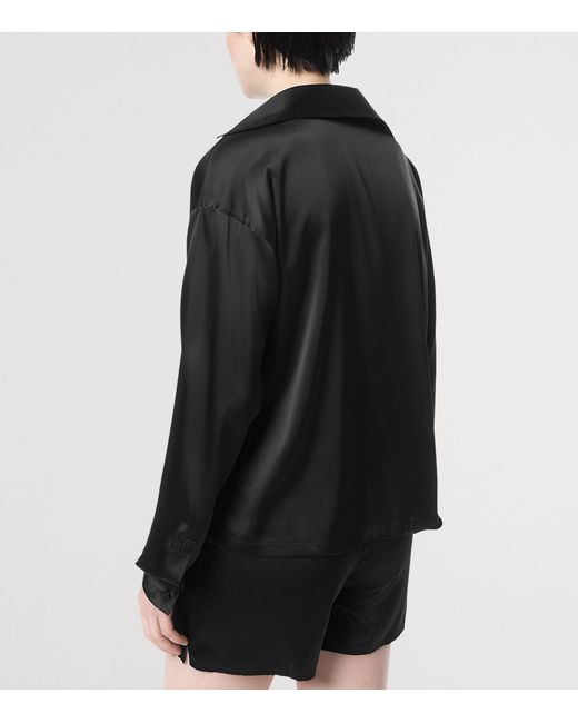 Tom Ford Black Silk-Blend Blouse