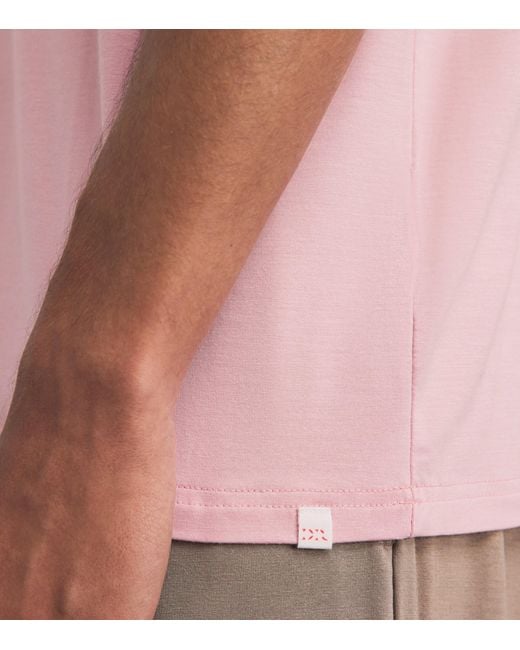 Derek Rose Pink Basel Lounge T-Shirt for men