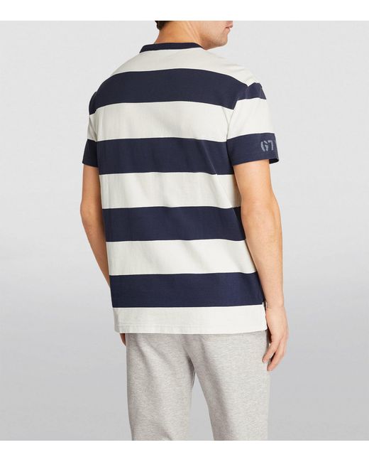 Polo Ralph Lauren Blue Cotton Striped T-shirt for men