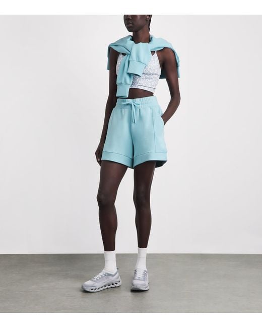 Varley Blue Atrium High-Rise Shorts