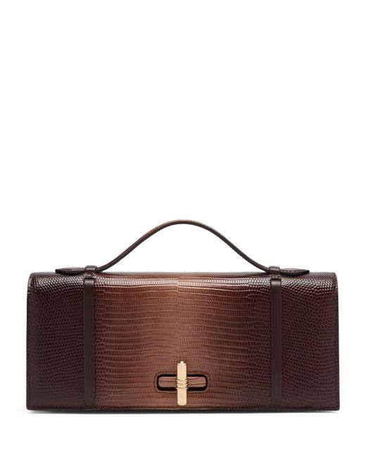 Malone Souliers Brown Gradient Leather May Clutch Bag