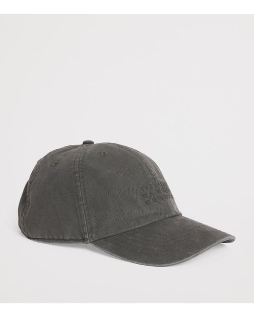 MM6 by Maison Martin Margiela Gray Cotton Numeric Logo Cap for men
