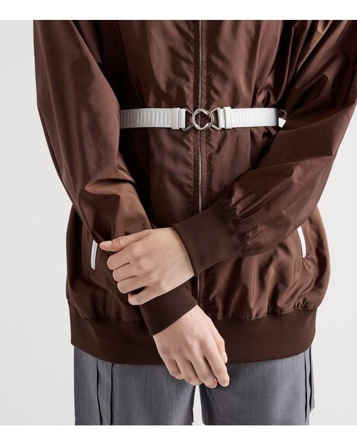 Prada Brown Re-Nylon Belted Raincoat
