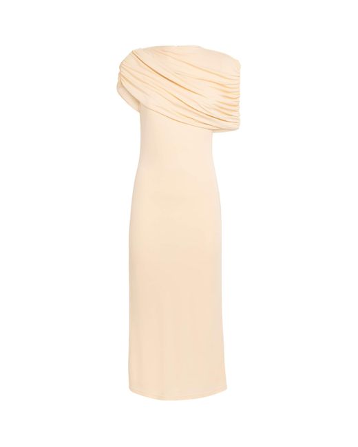 Esse Studios Natural Bonachi Cape Midi Dress