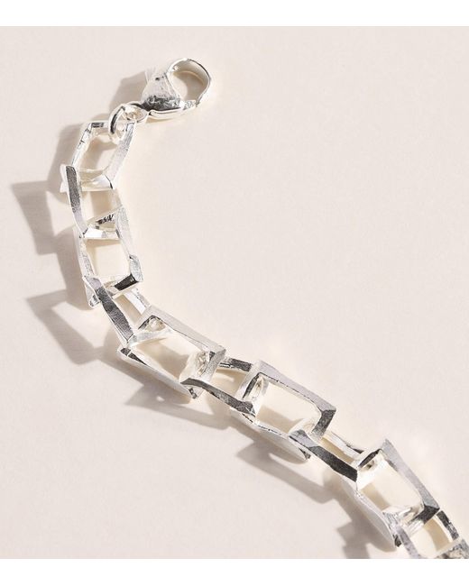 The Ouze Natural Sterling Petite Bulk Bracelet for men