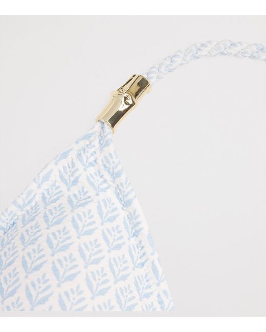 Heidi Klein White Triangle Elba Bikini Top