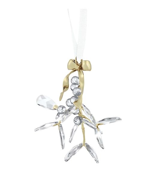 Swarovski Metallic Holiday Magic Mistletoe Ornament
