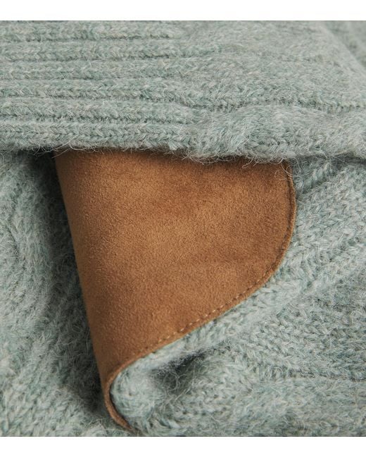 Polo Ralph Lauren Green Wool-Blend Elbow-Patch Sweater for men