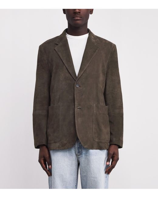 Vince Brown Suede Blazer for men