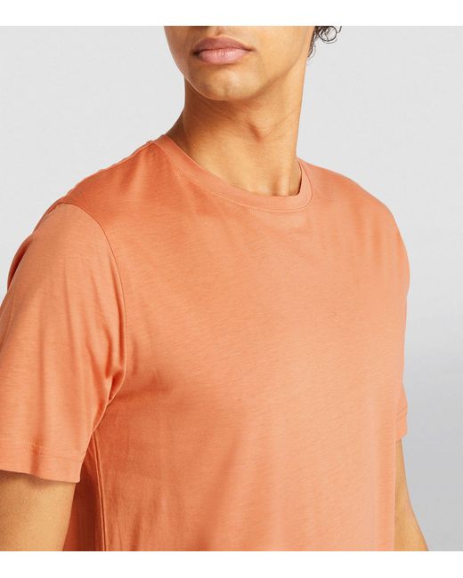 Pal Zileri Orange Jersey T-shirt for men