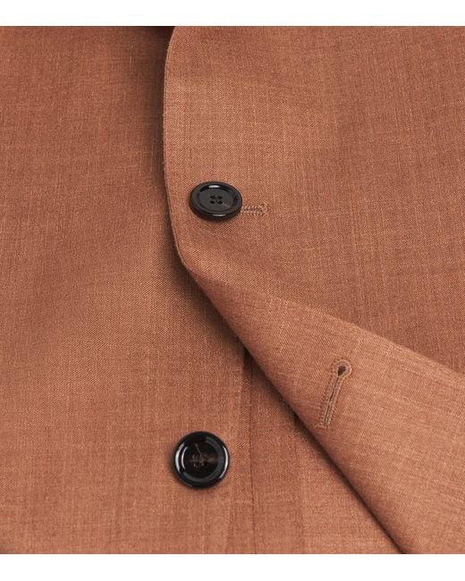 Lardini Brown Wool Blazer for men