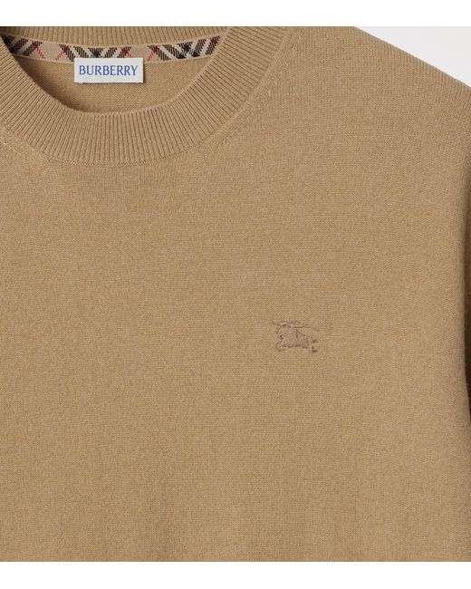 Burberry Natural Cashmere Blend Sweater for men