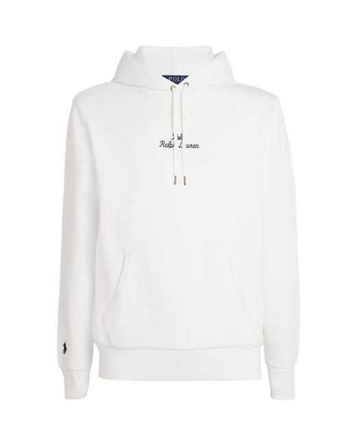 Polo Ralph Lauren White Chain Logo Hoodie for men