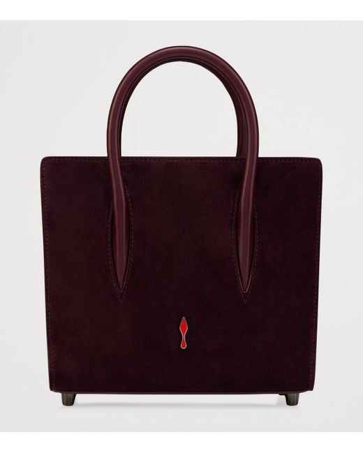 Christian Louboutin Purple Mini Paloma Leather Top-Handle Bag