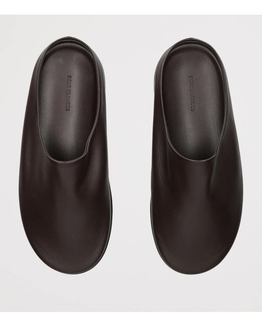 Dear Frances Brown Leather Vico Clogs