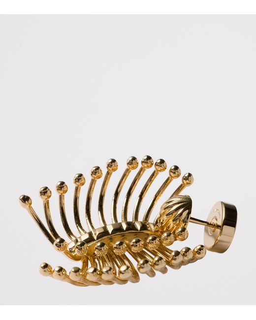 Miu Miu Metallic Shell Earrings