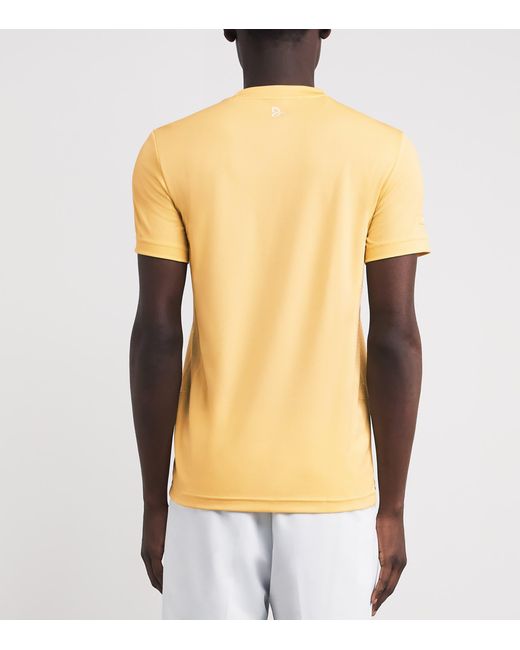 Lacoste Yellow Technical Logo T-Shirt for men