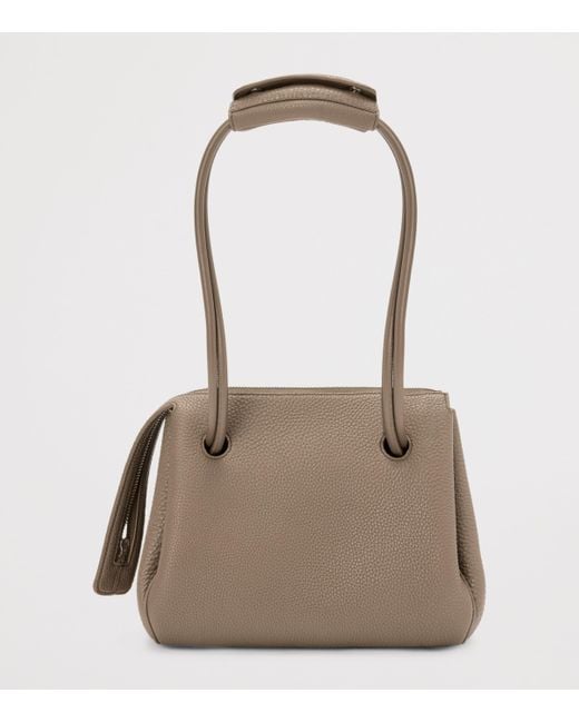 Loewe Brown Small Grained Leather Madrid Shoulder Bag