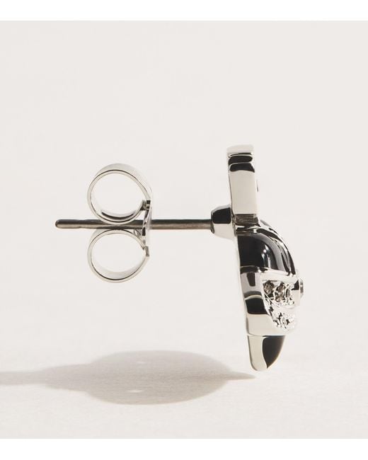 Vivienne Westwood Natural Diamante Heart Earrings