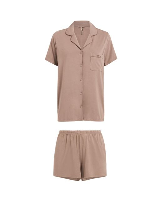 Skims Pink Soft Lounge Short Pyjamas