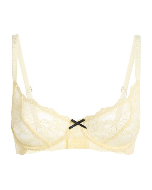 Fleur du Mal Natural Lace Bianca Balconette Bra