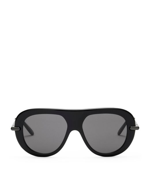 Loewe Black Slim Pilot Sunglasses