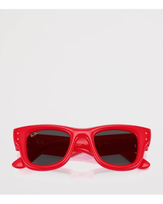 Ray-Ban Red X A$Ap Rocky Wayfarer Puffer Sunglasses