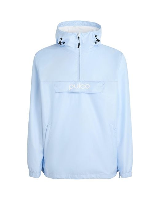 Pulco Studios Blue Water-Resistant Coaches Jacket for men