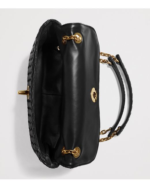 Bottega Veneta Black Leather Madison Shoulder Bag
