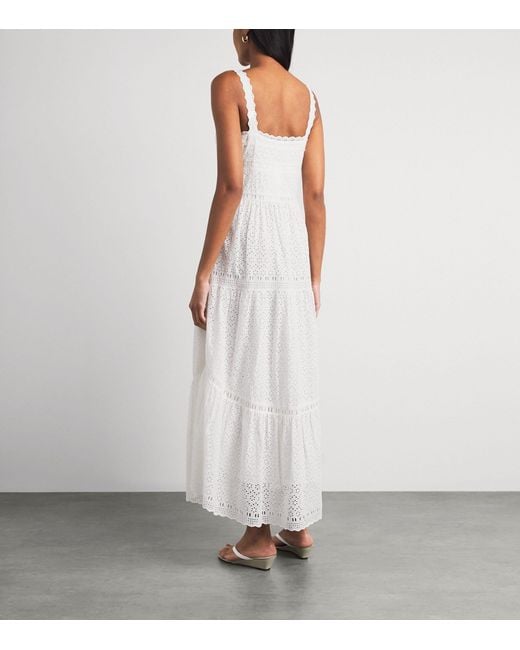 Ulla Johnson White Broderie Anglaise Constance Maxi Dress