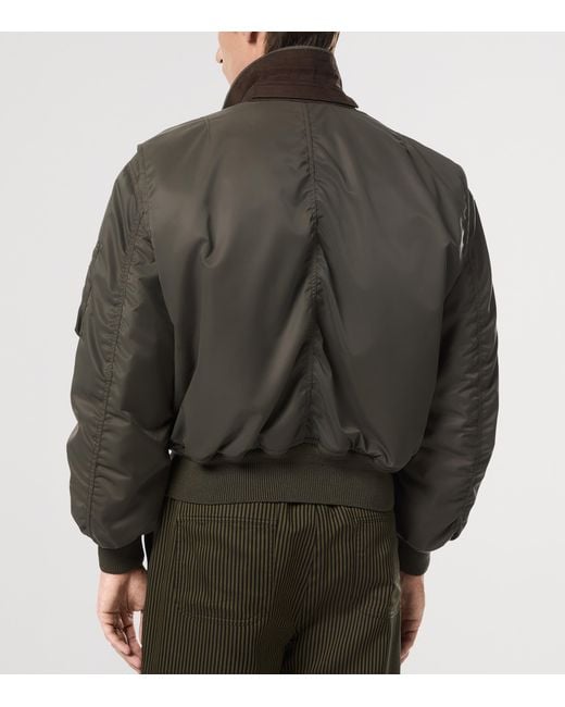 Tom Ford Gray Padded Bomber Jacket for men