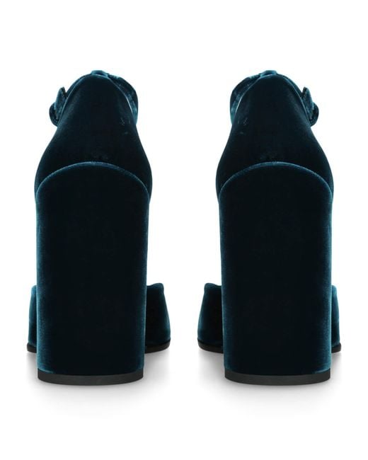 Alaïa Blue Velvet D'Orsay Pumps